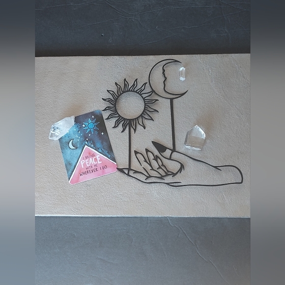 Mystical Celestial Balance Moon Sun Witchy Wall Art Hanging Home Decor/Accent - Picture 3 of 9